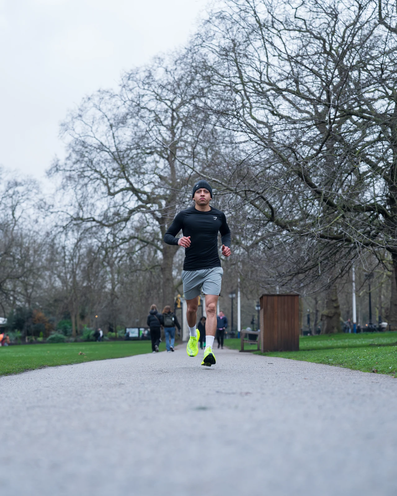 Running training in London park